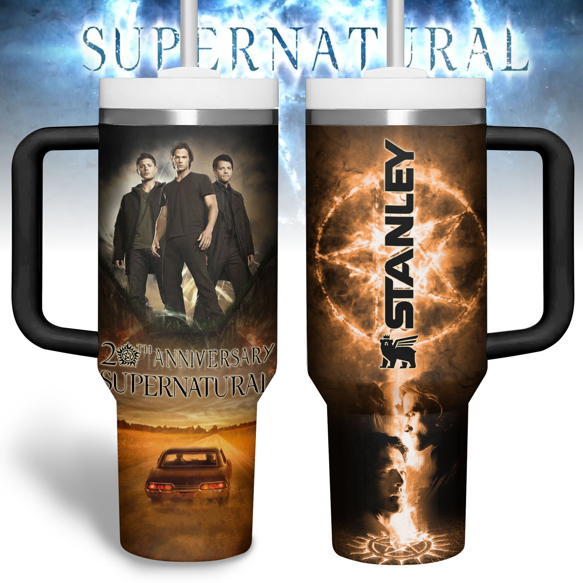 Supernatural TV Series Custom Stanley Cup 40 oz 30 oz Tumbler With HandleTVC2301222