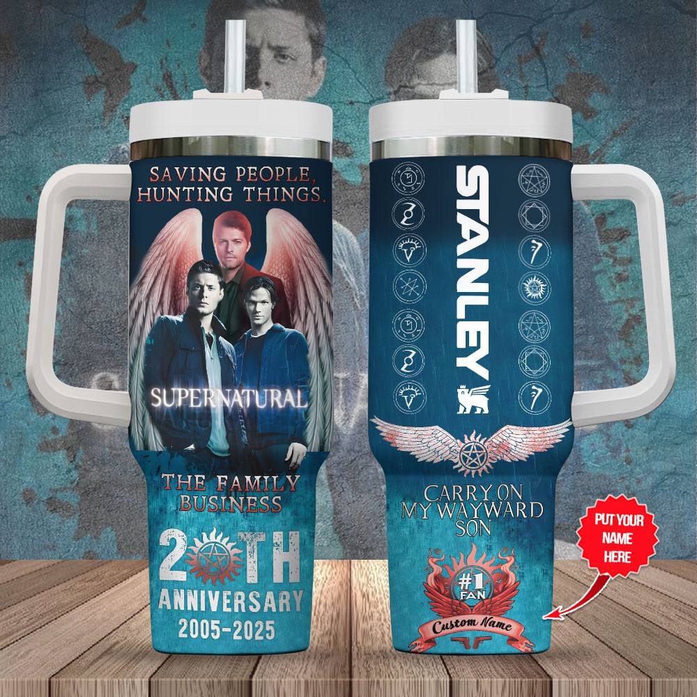Supernatural TV Series Custom Stanley Cup 40 oz 30 oz Tumbler With HandleTVC2301249