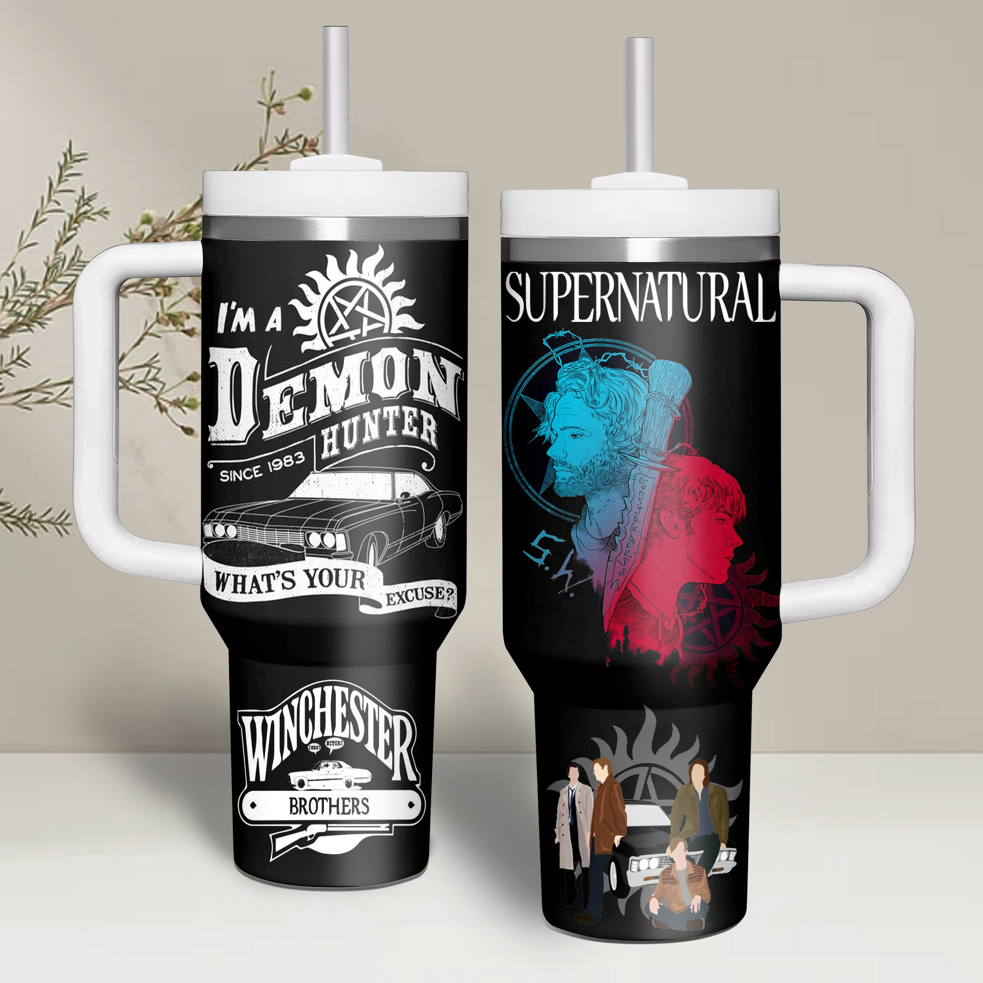Supernatural TV Series Custom Stanley Cup 40 oz 30 oz Tumbler With HandleTVC2301264