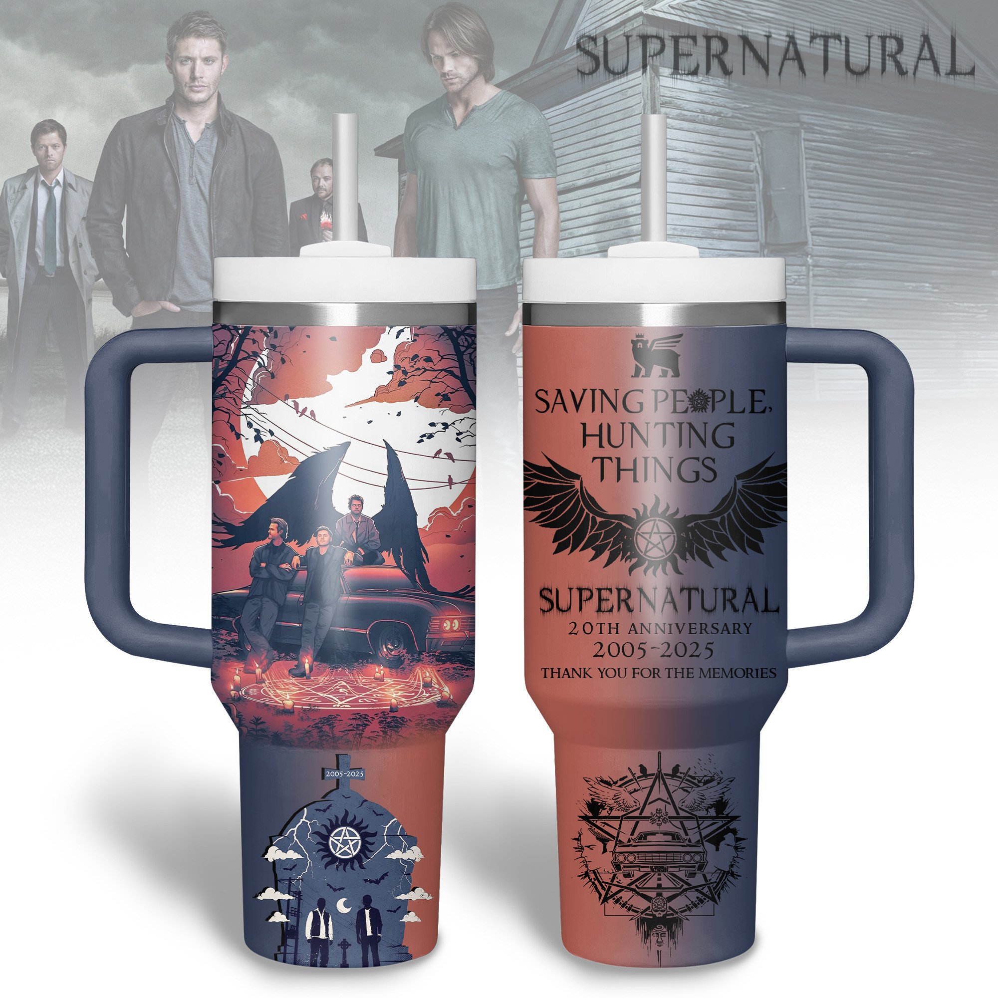 Supernatural TV Series Custom Stanley Cup 40 oz 30 oz Tumbler With HandleTVC2301280