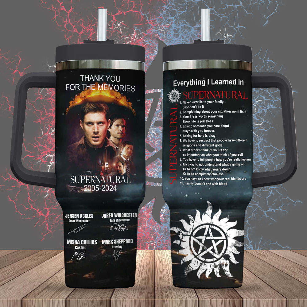 Supernatural TV Series Custom Stanley Cup 40 oz 30 oz Tumbler With HandleTVC2301719