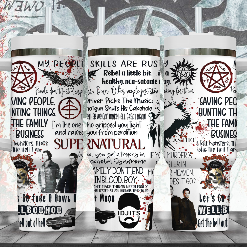 Supernatural TV Series Custom Stanley Cup 40 oz 30 oz Tumbler With HandleTVC2301719