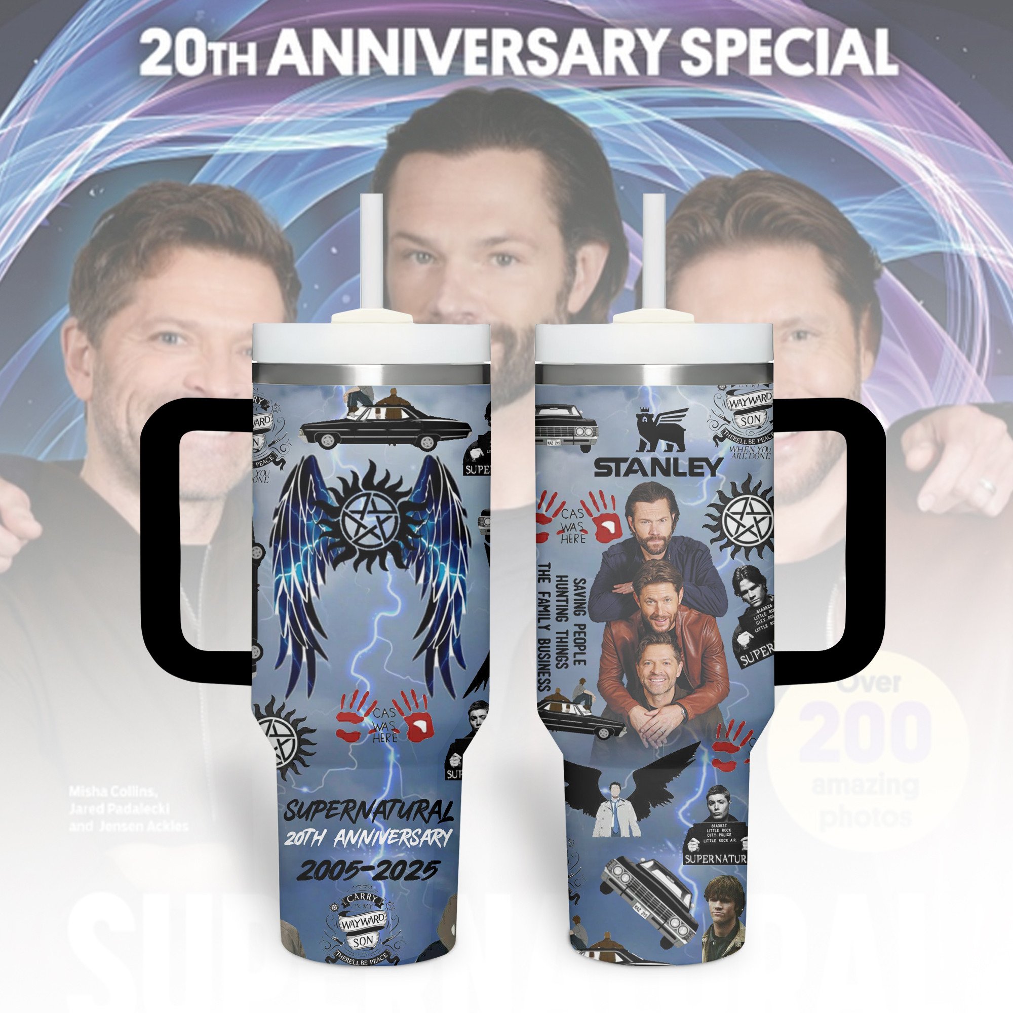 Supernatural TV Series Custom Stanley Cup 40 oz 30 oz Tumbler With HandleTVC230198