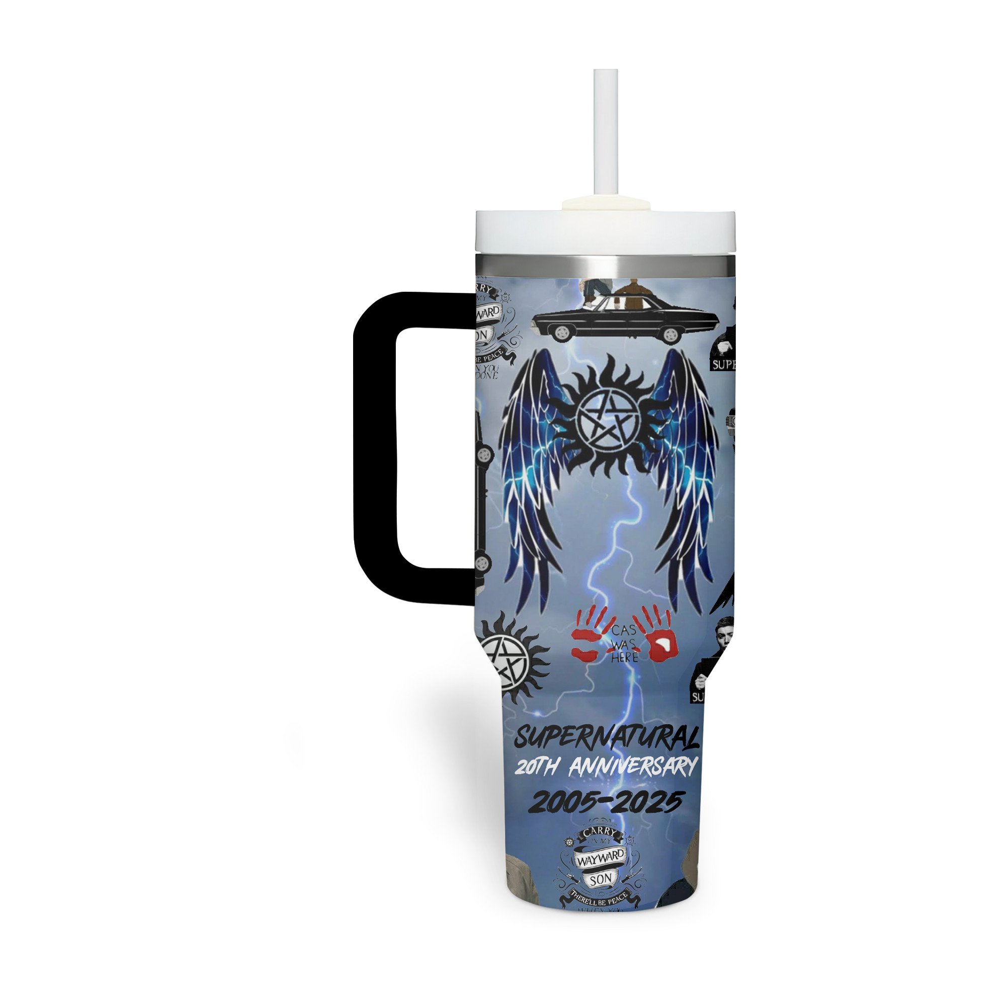 Supernatural TV Series Custom Stanley Cup 40 oz 30 oz Tumbler With HandleTVC230198 - Image 3