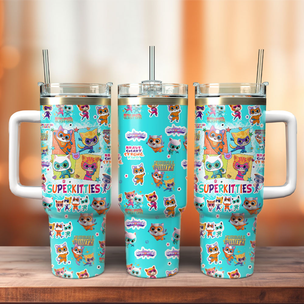 Supper Kitties Disney Junior Cartoon Custom Stanley Cup 40 oz 30 oz Tumbler With HandleTVC2301234