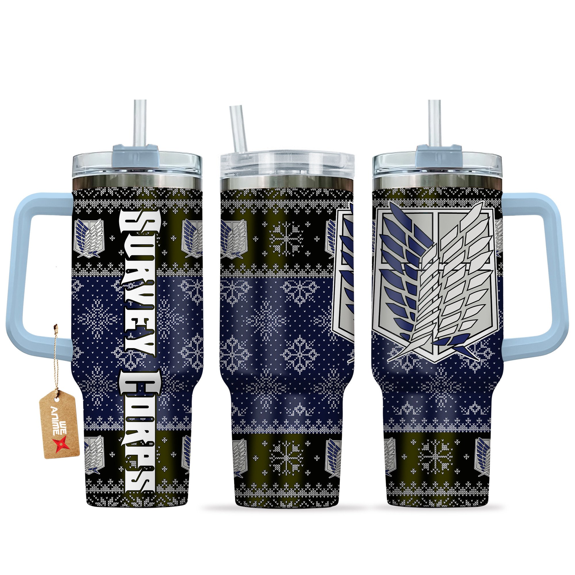 Survey Corps Attack on Titan Anime Custom Stanley Cup 40 oz 30 oz Tumbler With HandleTVC2301164