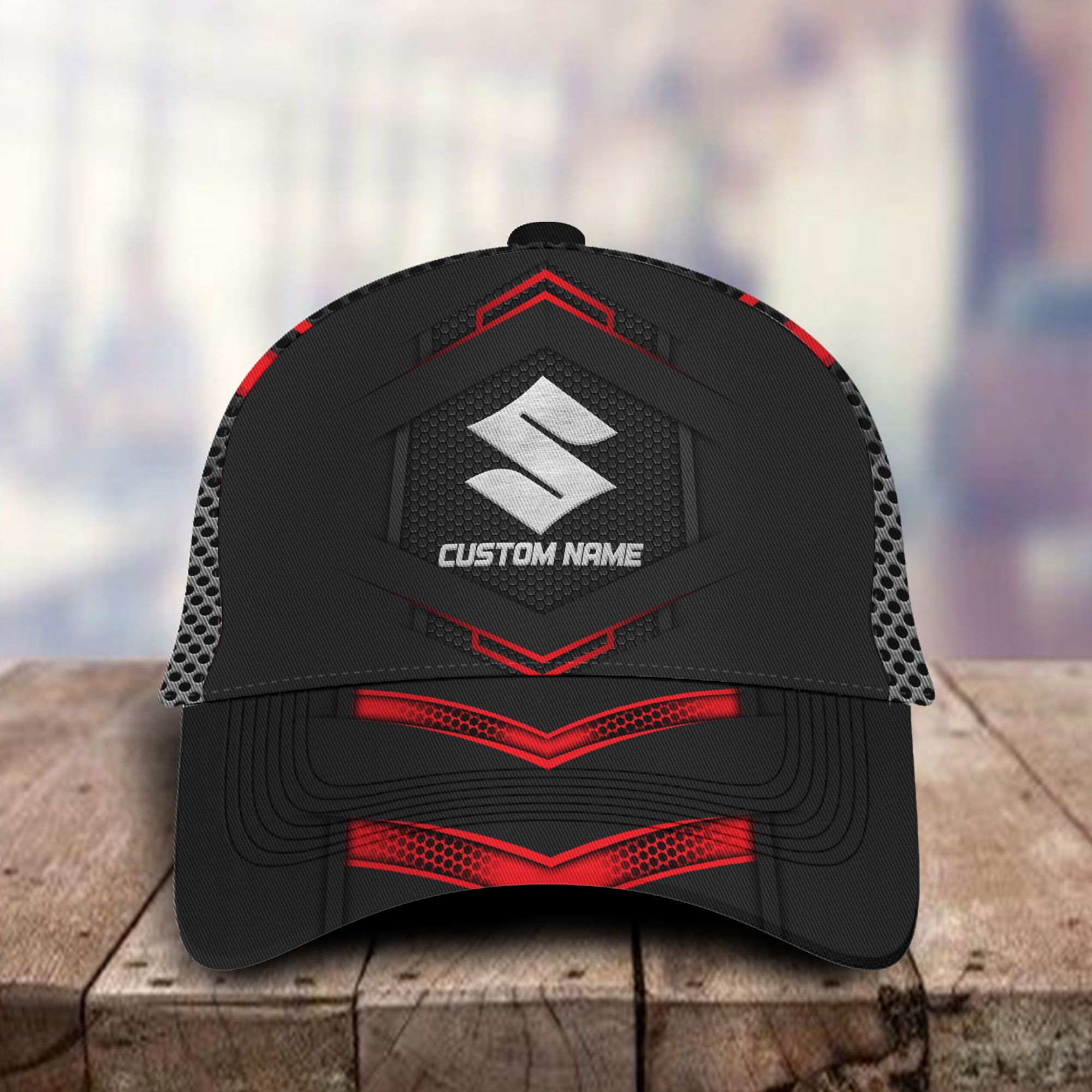 Suzuki Hayabusa 3D Classic Cap Logo Personalized Name Trucker Hats Custom Hats Gifts For Men & Women