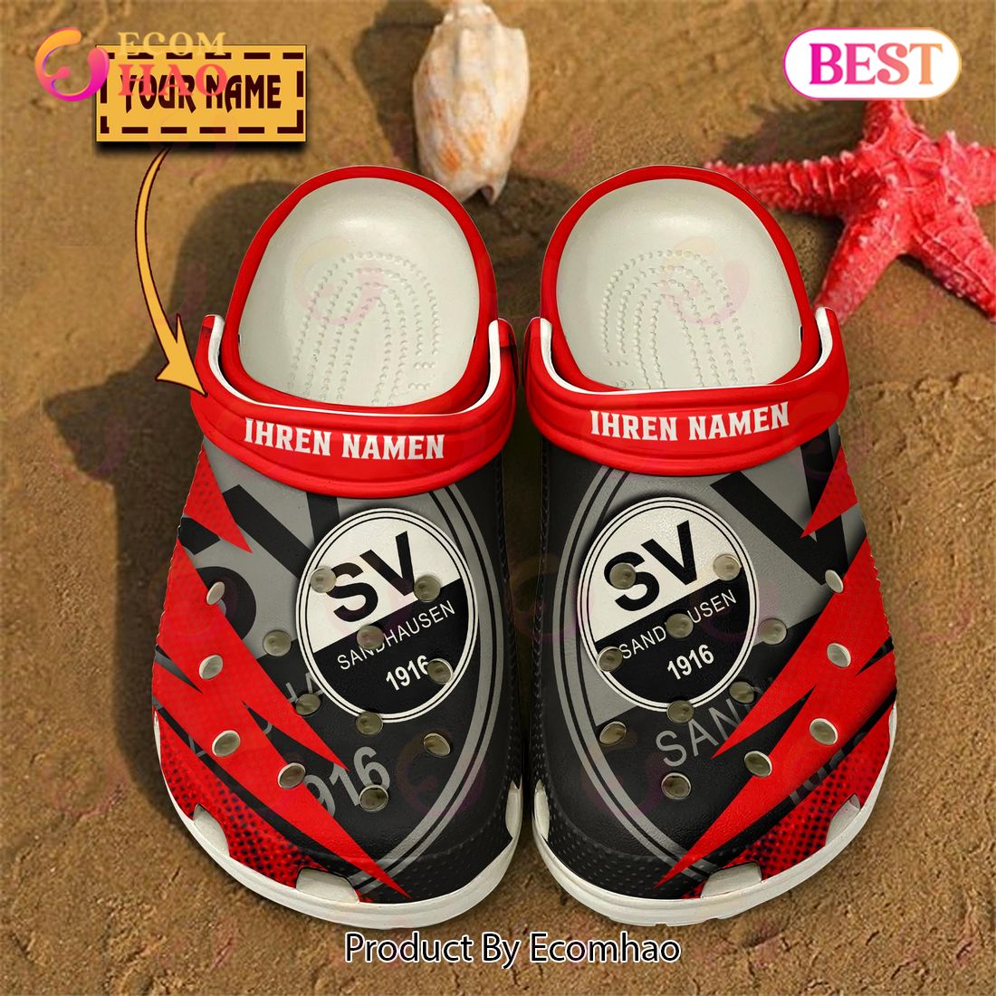 SV Sandhausen Liga Sport Crocs Crocband Clogs Shoes Comfortable For Men Women and Kids
