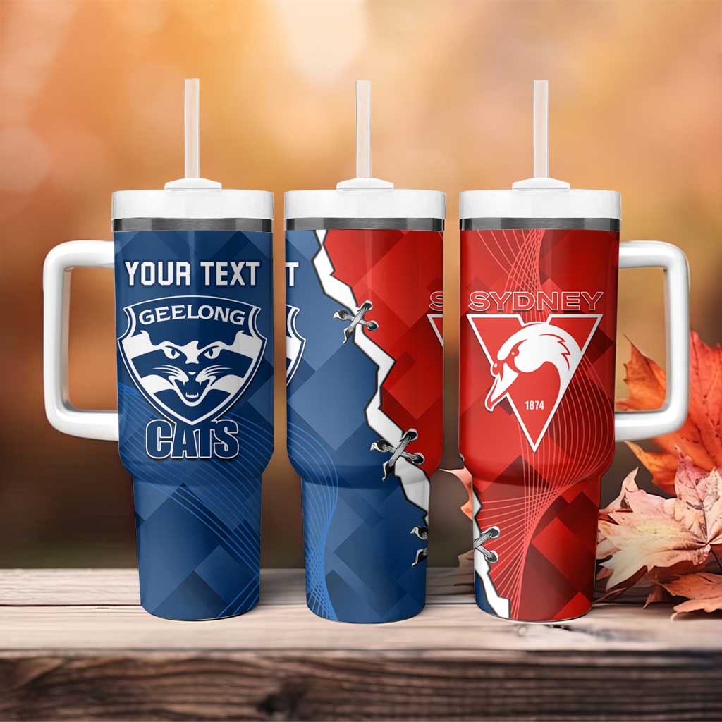 Swans And Cats Football 2024 Together Dynamic Version Custom Stanley Cup 40 oz 30 oz Tumbler With HandleTVC2301320