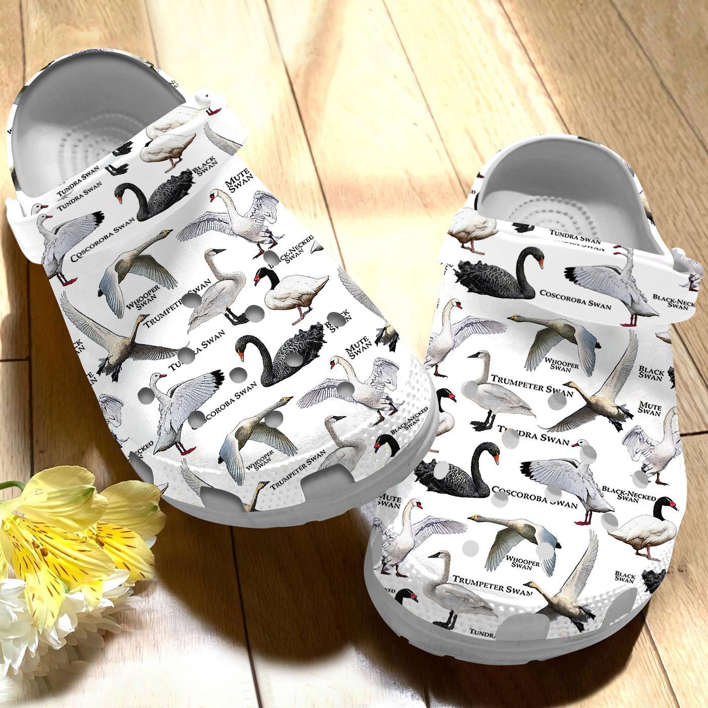 Swans Of The World Crocs Crocband Clogs Shoes Comfortable For Men Women and Kids