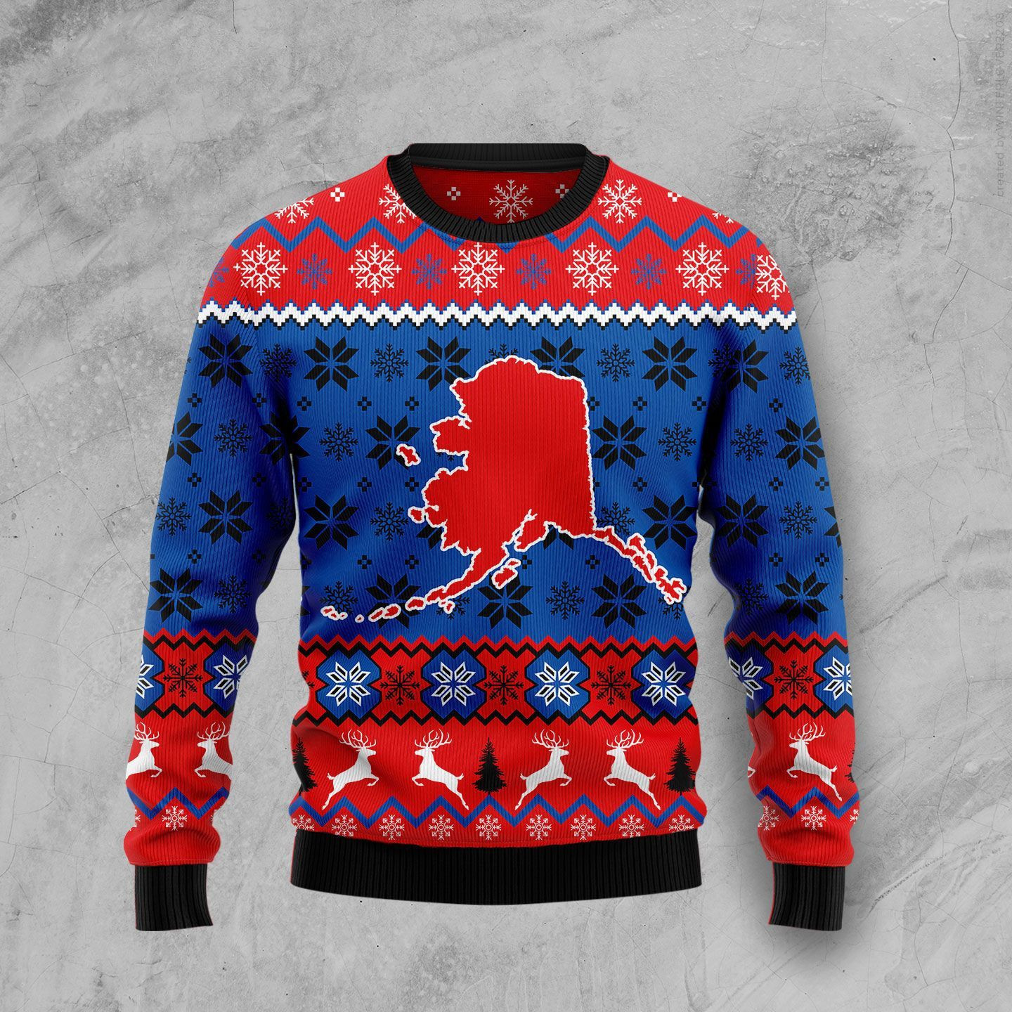 Sweet Home Alaska Ugly Christmas Sweater Adult 3D Funny Matching for family