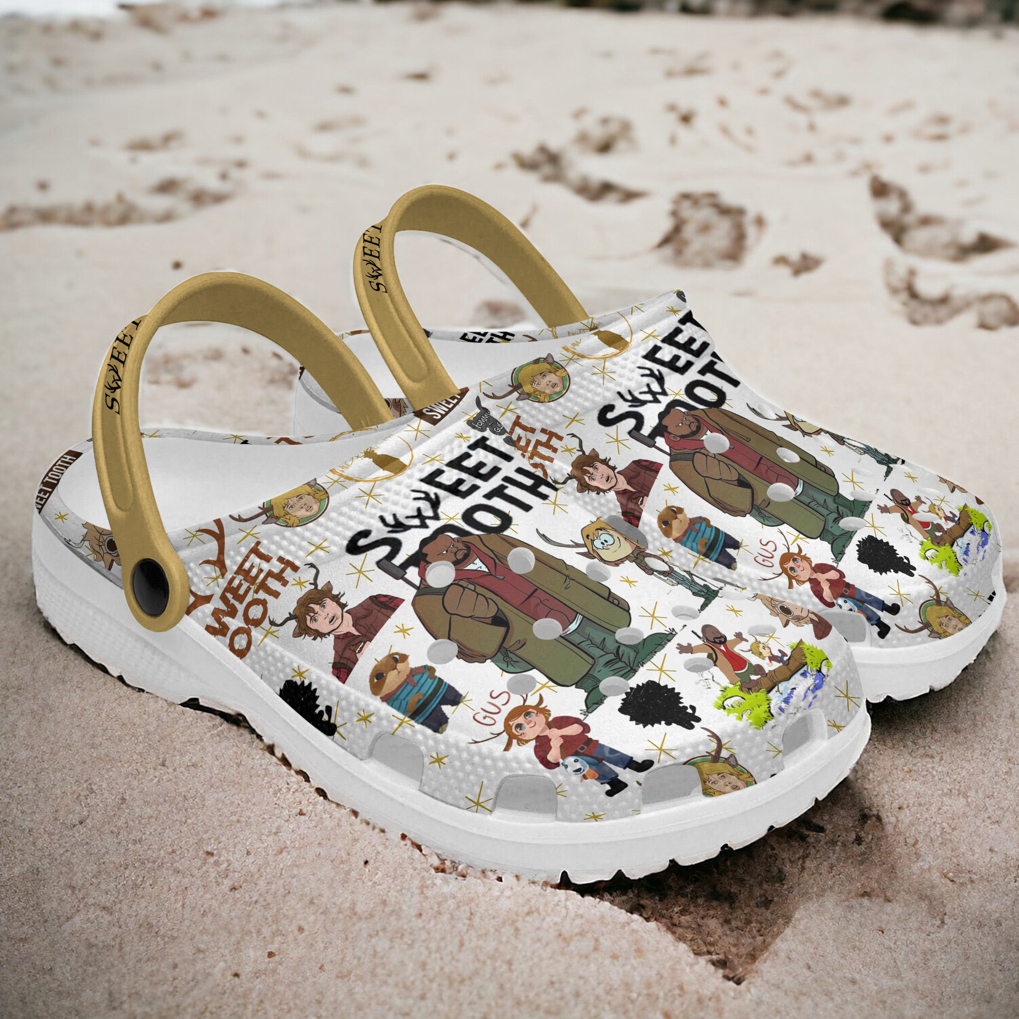 Sweet Tooth TV Series Crocs Crocband Clogs Shoes Comfortable For Men Women and Kids - Image 4