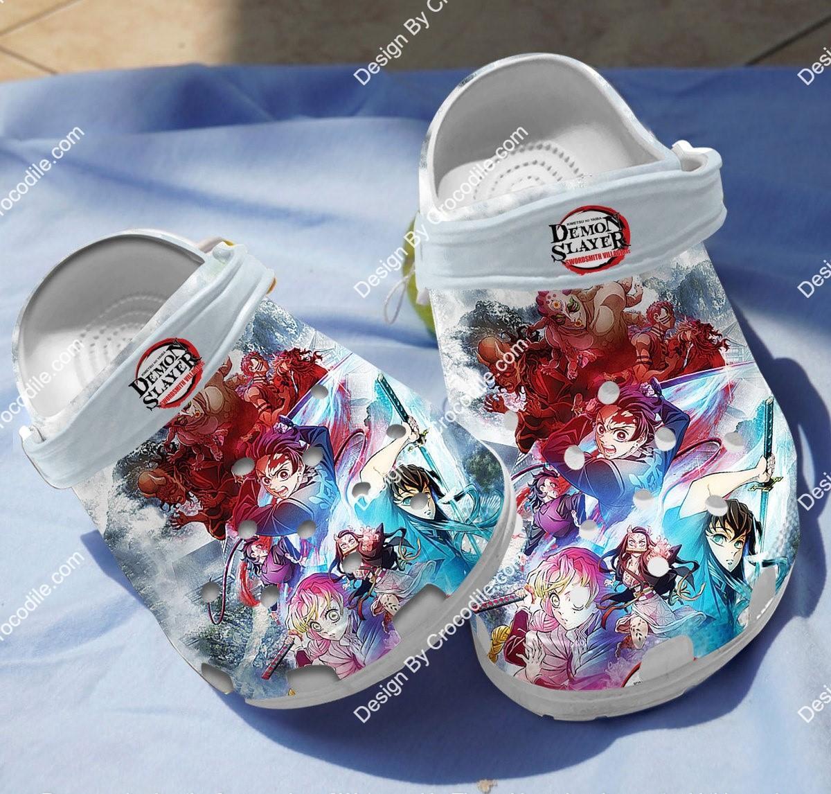 Swordsmith Village Arc Demon Slayer Anime Crocs Crocband Clogs Shoes Comfortable For Men Women and Kids