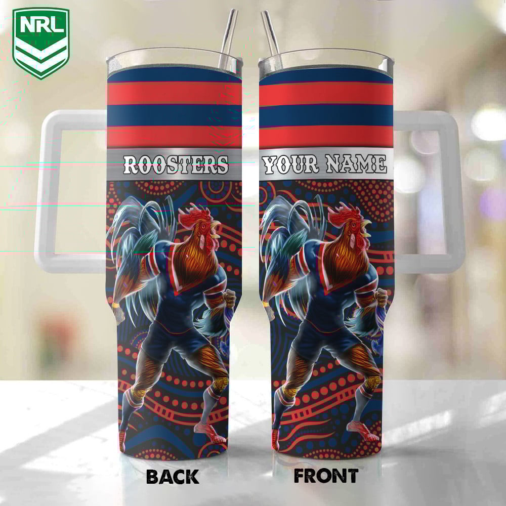 Sydney Roosters Mascot NRL Custom Stanley Cup 40 oz 30 oz Tumbler With HandleTVC230113