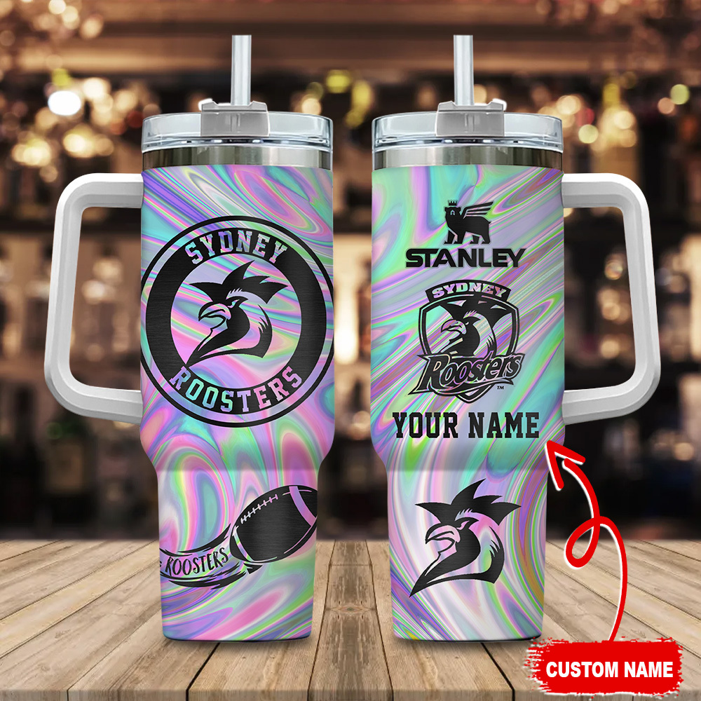 Sydney Roosters NRL Hologram Effect Custom Stanley Cup 40 oz 30 oz Tumbler With HandleTVC2301179