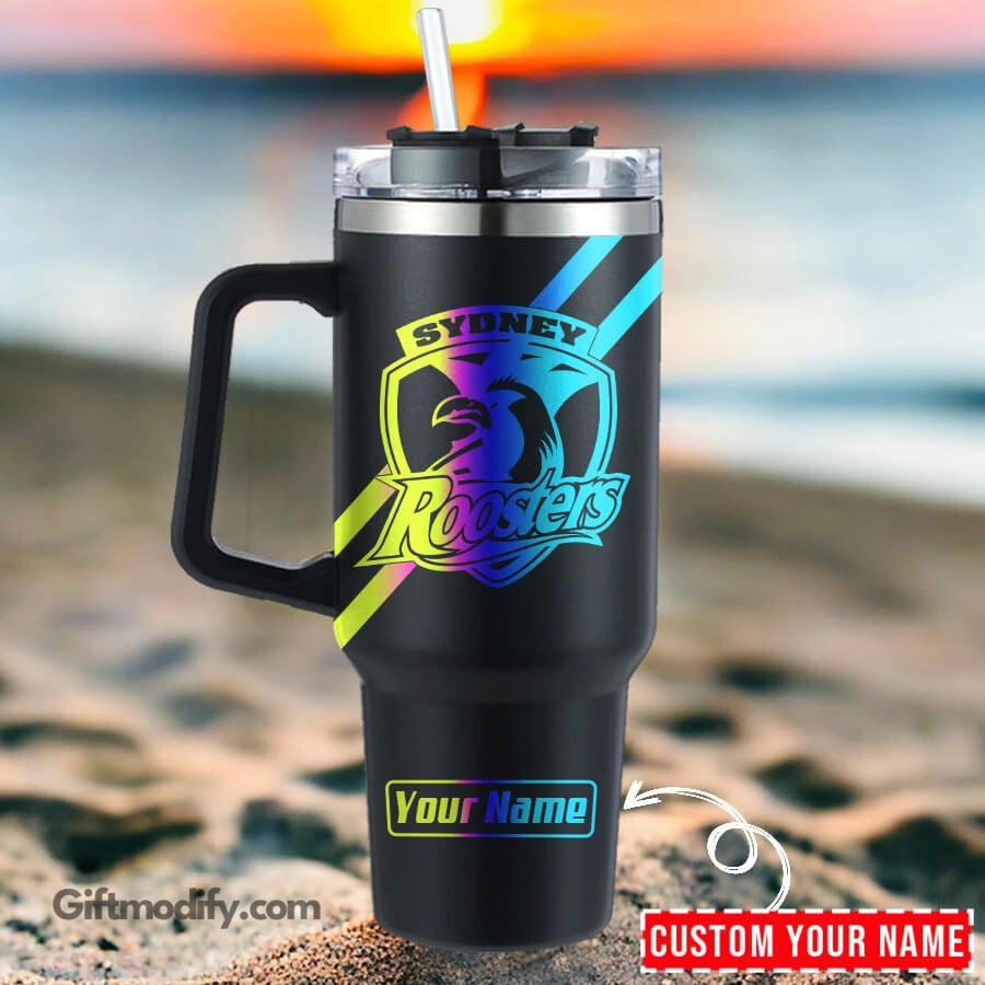 Sydney Roosters NRL Hologram Logo Custom Stanley Cup 40 oz 30 oz Tumbler With HandleTVC2301181