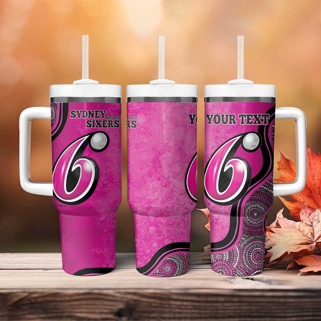 Sydney Sixers Indigenous Art â€“ Grunge Style Custom Stanley Cup 40 oz 30 oz Tumbler With HandleTVC2301332