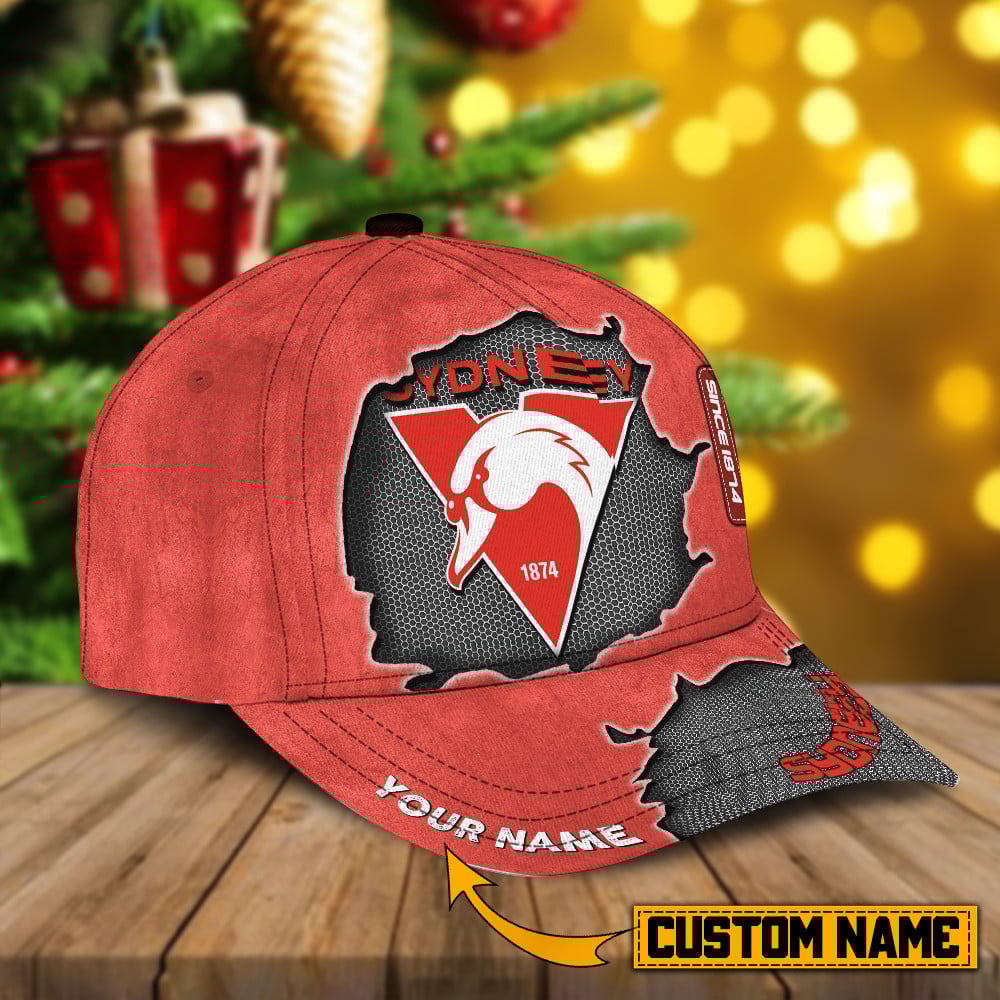 Sydney Swans AFL Personalized Cap For Fan Baseball Cap Classic Trucker Hats Custom Hats Gifts For Men & Women