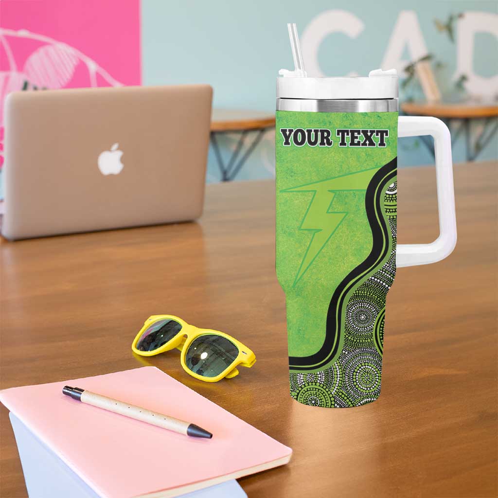 Sydney Thunder Indigenous Art – Grunge Style Custom Stanley Cup 40 oz 30 oz Tumbler With HandleTVC2301323 - Image 5