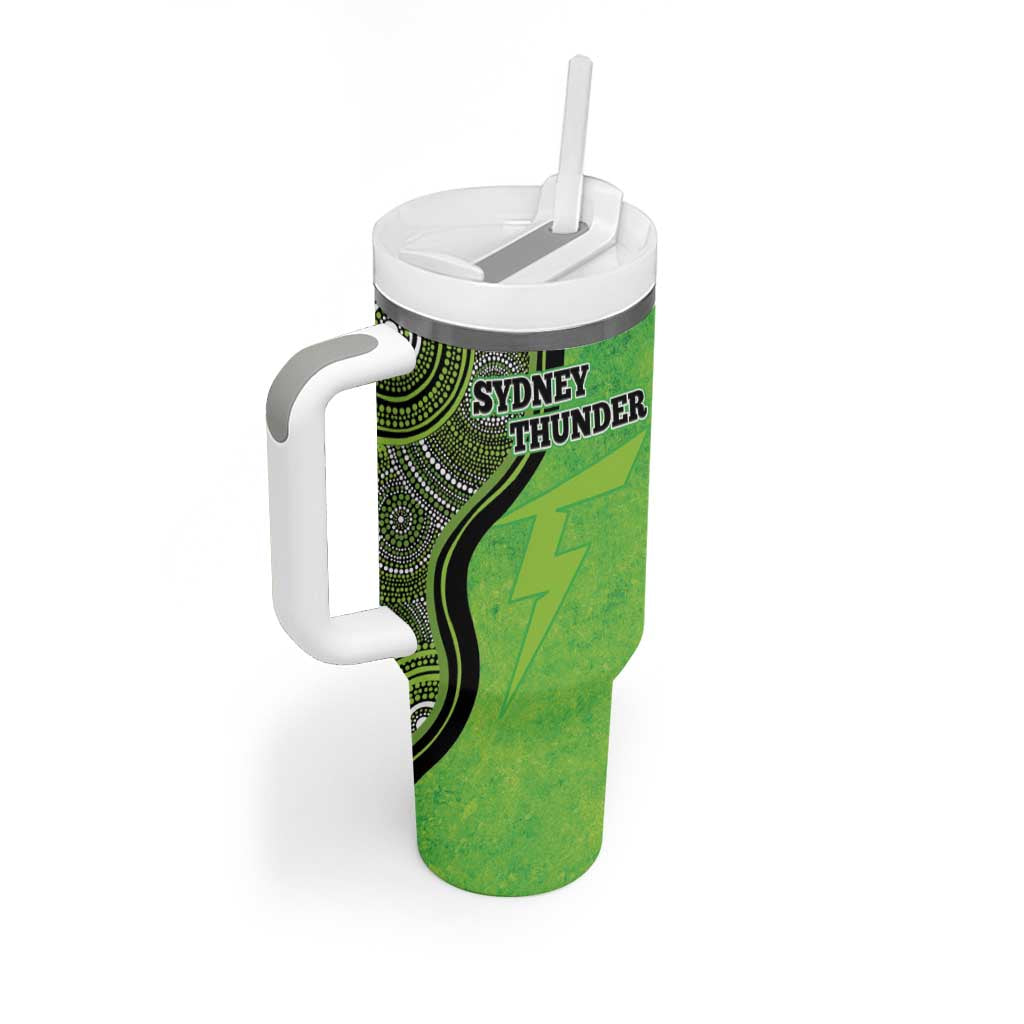 Sydney Thunder Indigenous Art – Grunge Style Custom Stanley Cup 40 oz 30 oz Tumbler With HandleTVC2301323 - Image 3