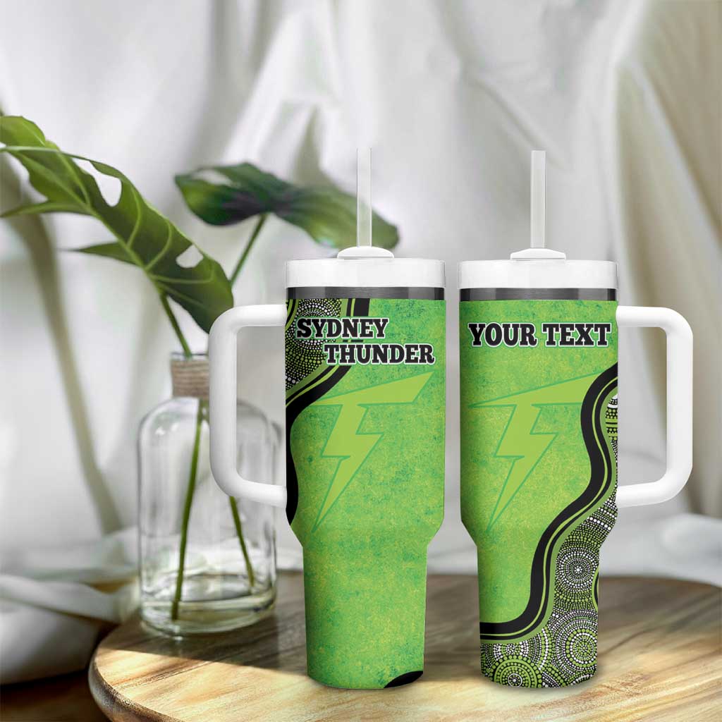 Sydney Thunder Indigenous Art – Grunge Style Custom Stanley Cup 40 oz 30 oz Tumbler With HandleTVC2301323 - Image 9