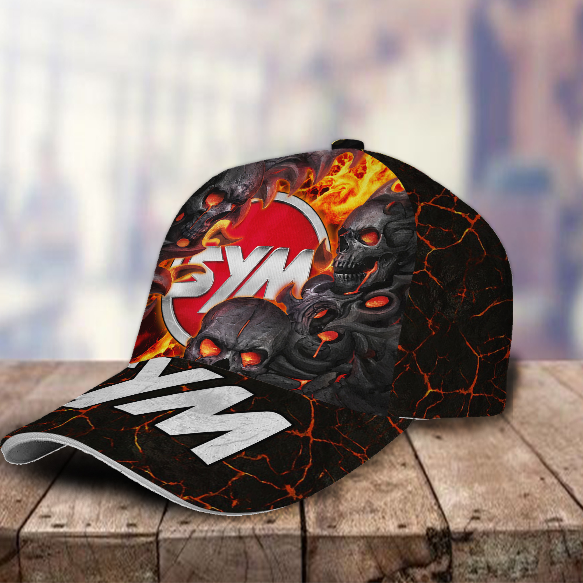 SYM Motors 3D Classic Cap Skull Fire Car Motor Brand Hats Trucker Hats Custom Hats Gifts For Men & Women