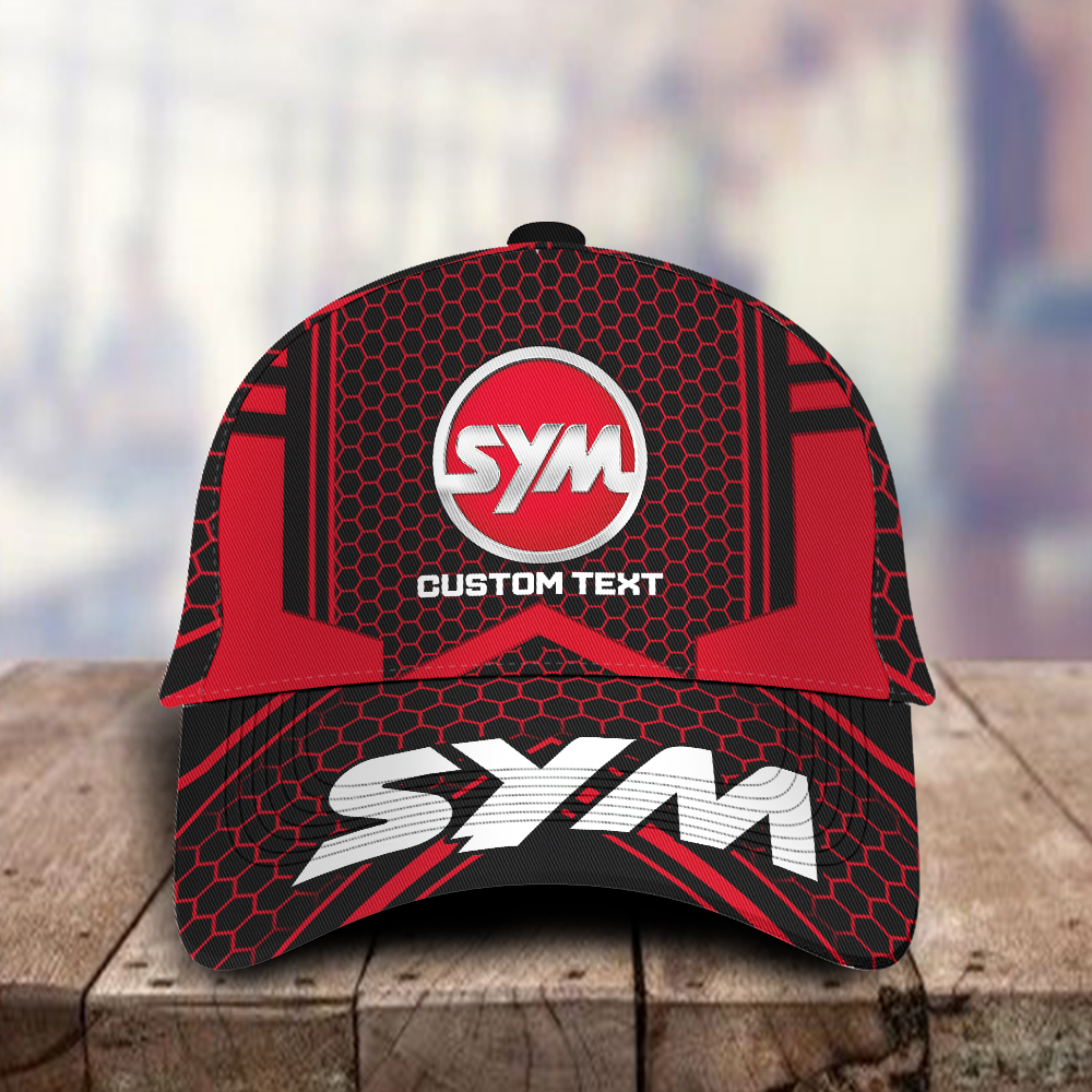 SYM Motors Logo Custom Name Full Printing 3D Classic Cap Hat For Men Women Trucker Hats Custom Hats Gifts For Men & Women
