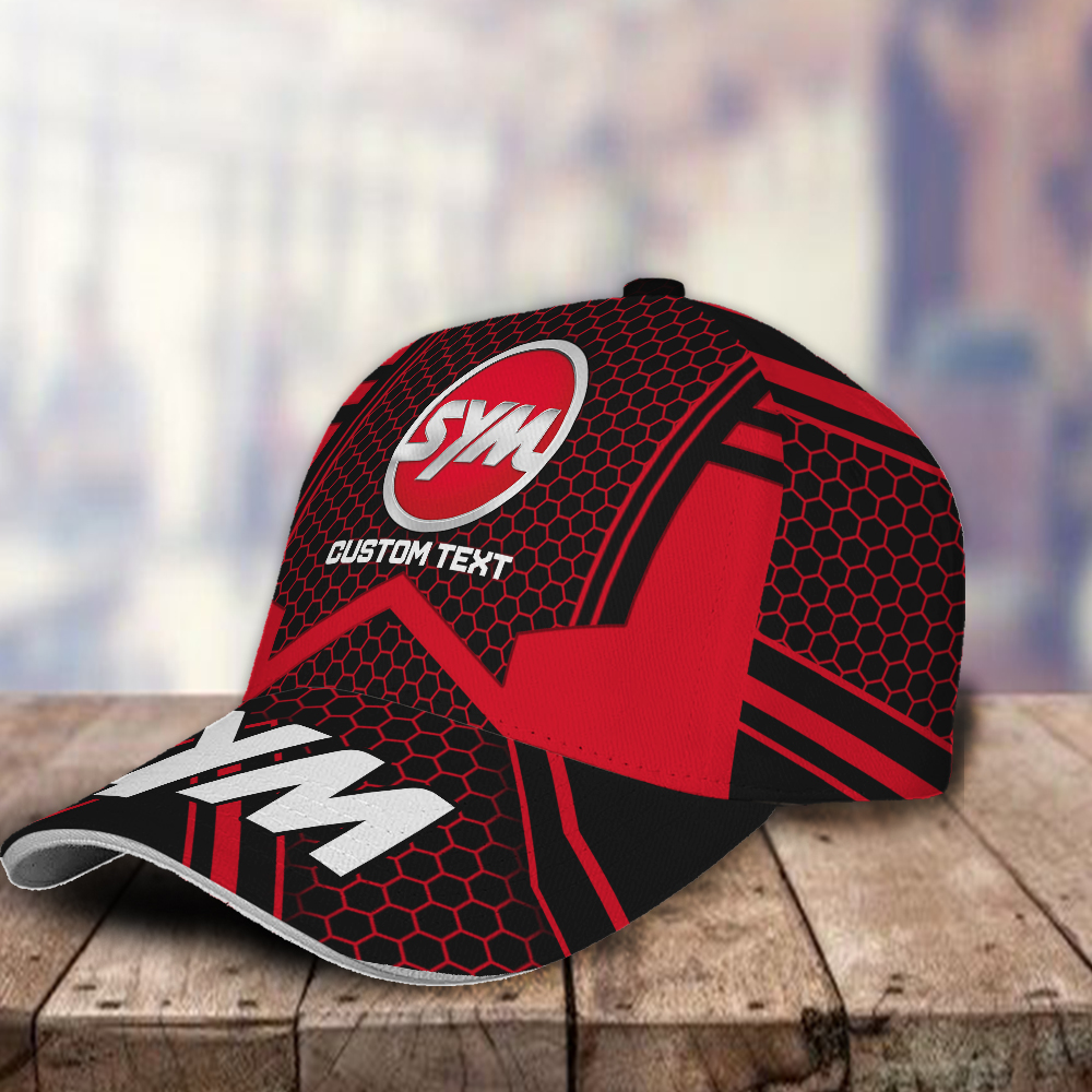 SYM Motors Logo Custom Name Full Printing 3D Classic Cap Hat For Men Women Trucker Hats Custom Hats Gifts For Men & Women