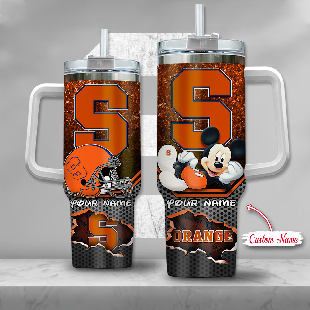 Syracuse Orange NCAA Mickey Mouse Custom Stanley Cup 40 oz 30 oz Tumbler With HandleTVC230121