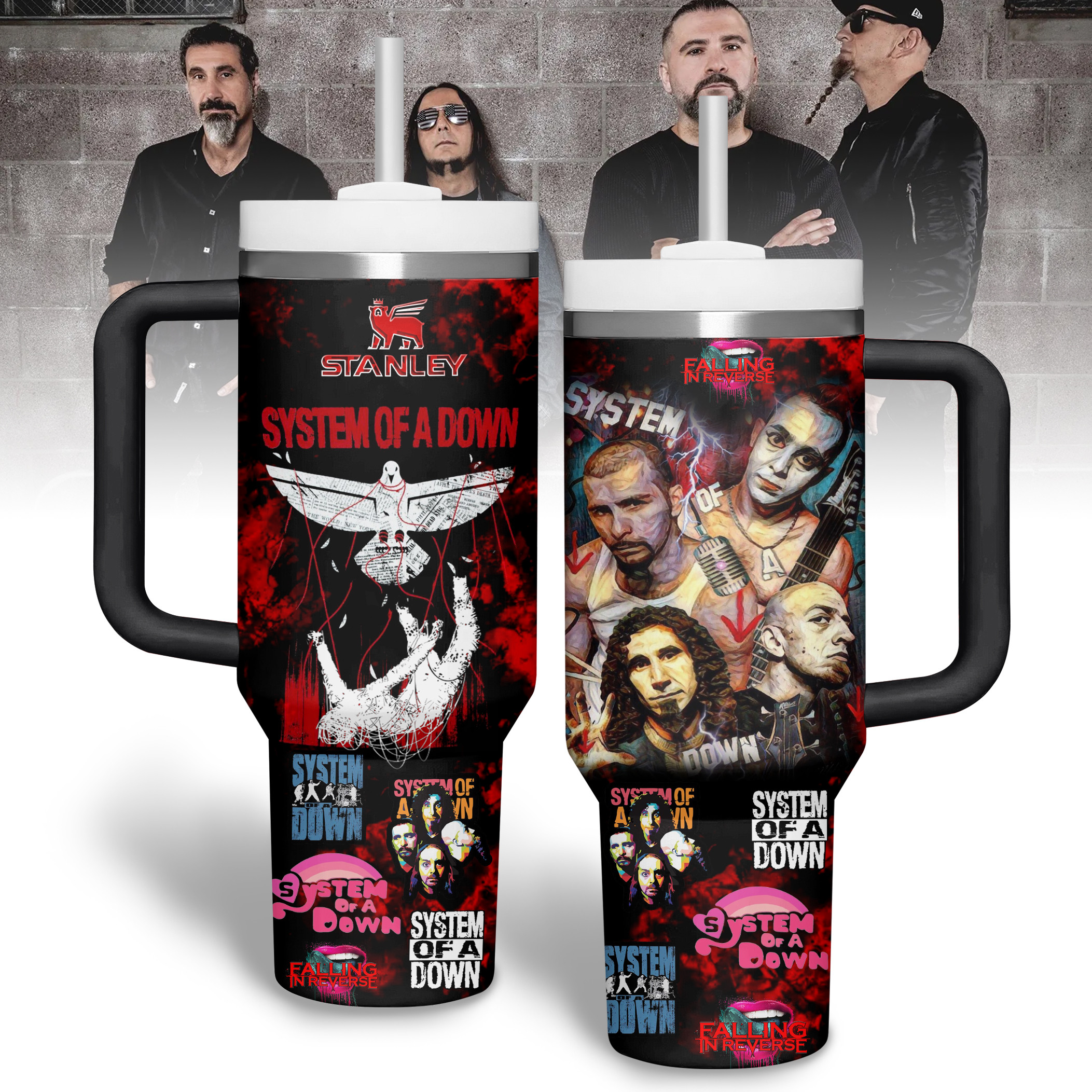 System of a Down Music Custom Stanley Cup 40 oz 30 oz Tumbler With HandleTVC2301342