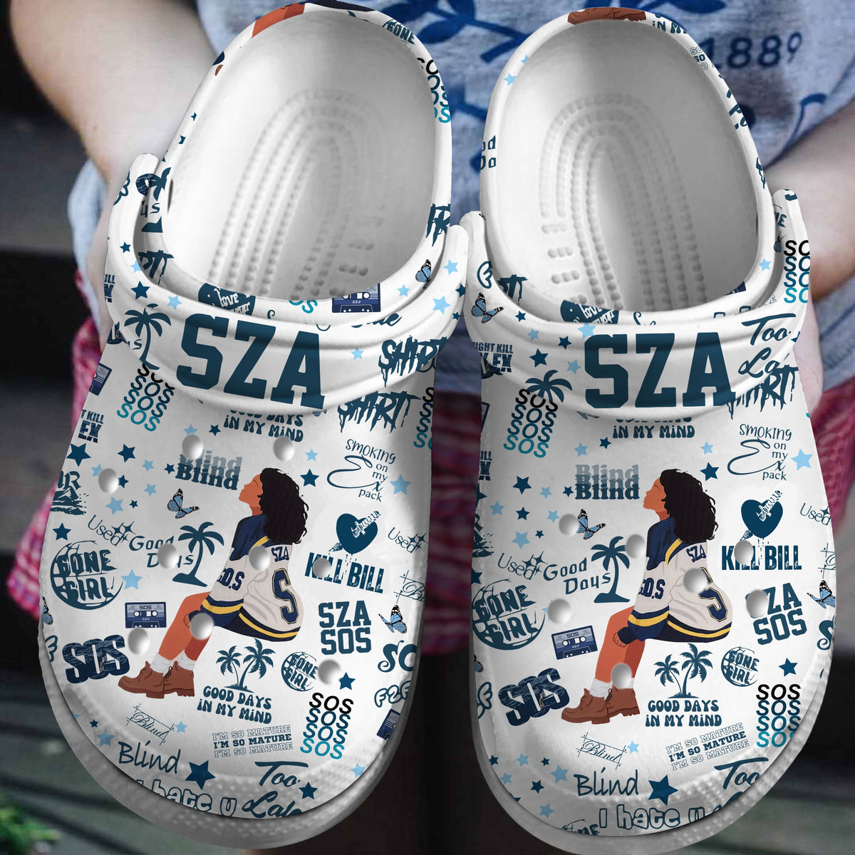 SZA Music Crocs Crocband Clogs Shoes Comfortable For Men Women and Kids
