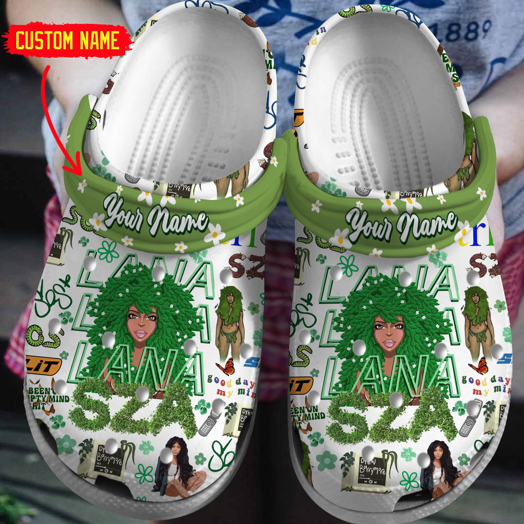SZA Music Crocs Crocband Clogs Shoes Comfortable For Men Women and Kids