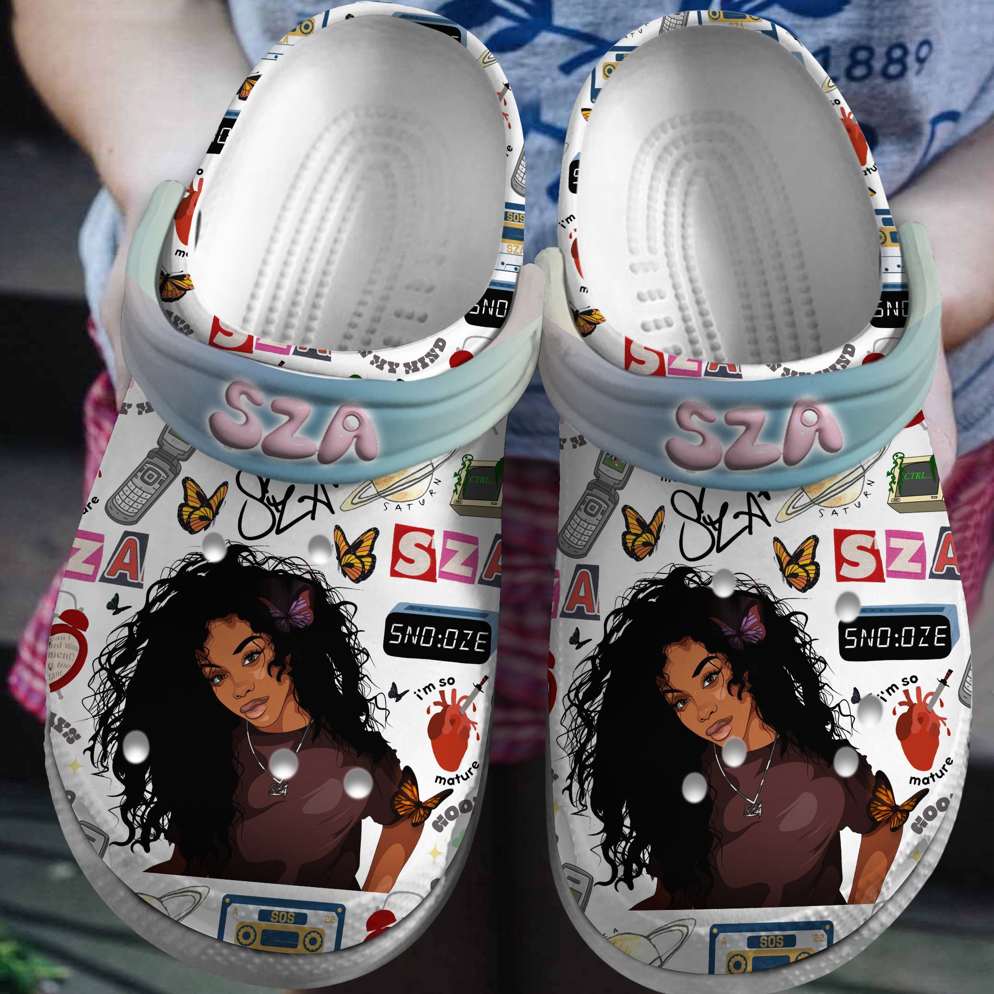 SZA Music Crocs Crocband Clogs Shoes Comfortable For Men Women and Kids