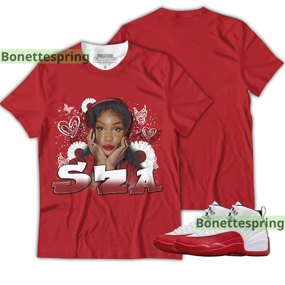 SZA Unisex Shirt To Match Sneaker Cherry 12s Tee - Image 2