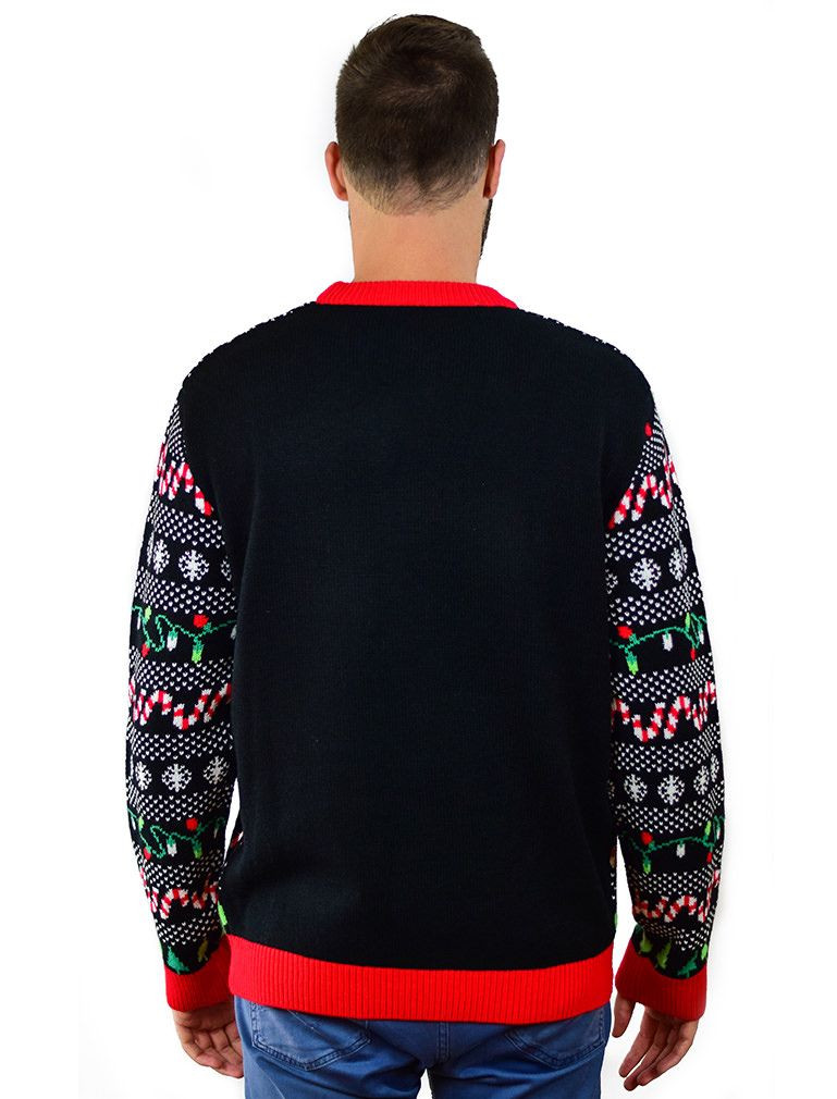 T Rex Dino Dinosaur Lovers Gift Ugly Christmas Sweater Adult 3D Funny Matching for family - Image 2