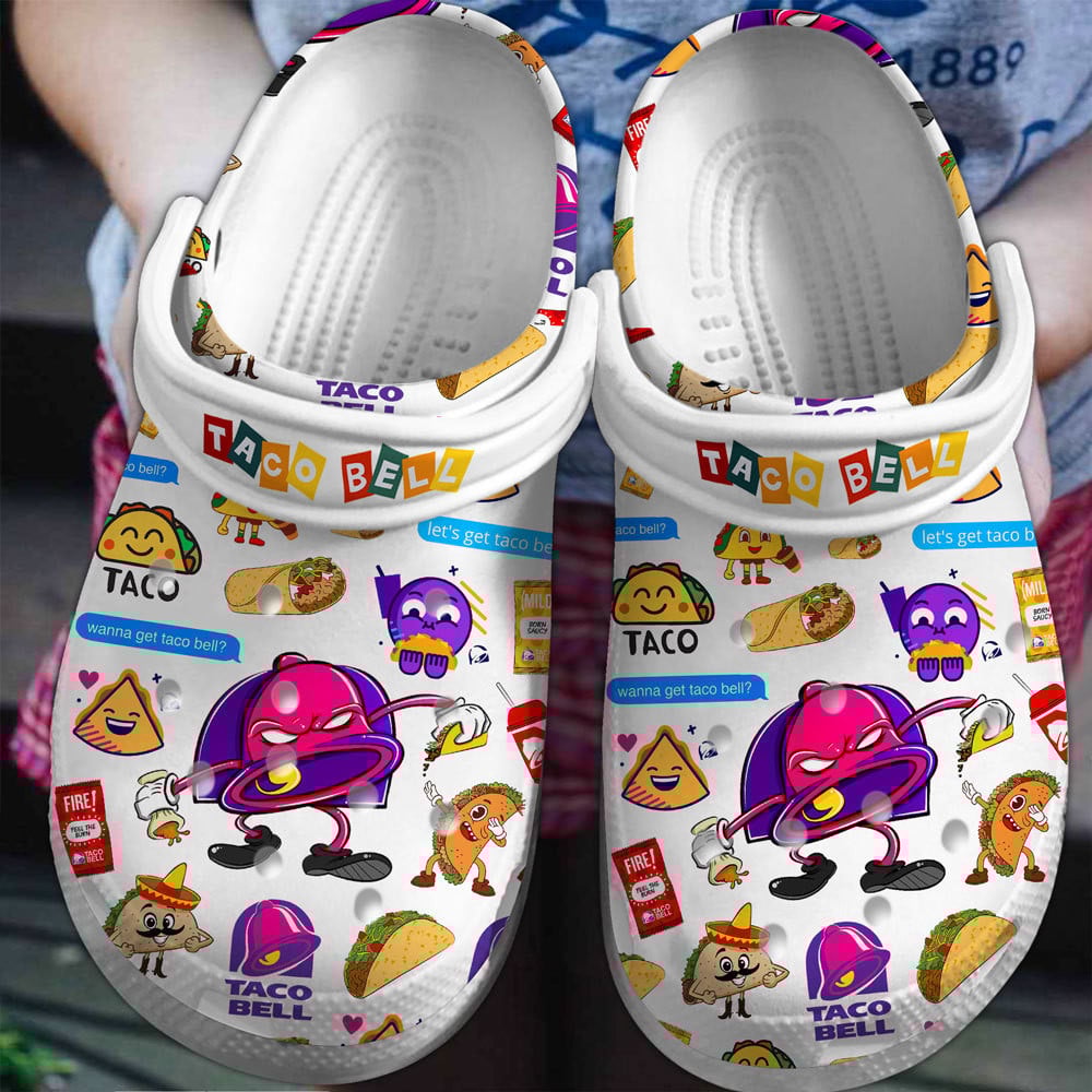 Taco Bell Crocs Crocband Clogs Shoes Comfortable For Men Women and Kids