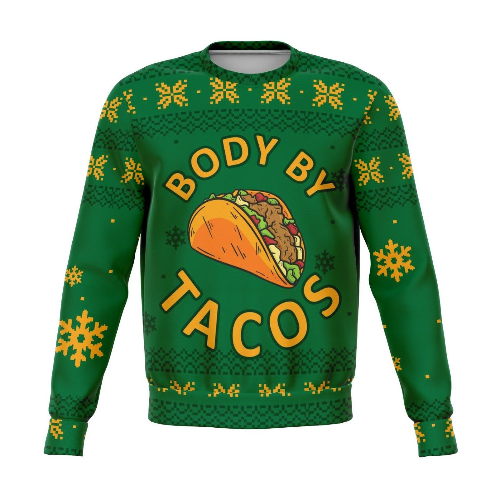 Tacos Ugly Christmas Sweater Adult 3D Funny Matching for family