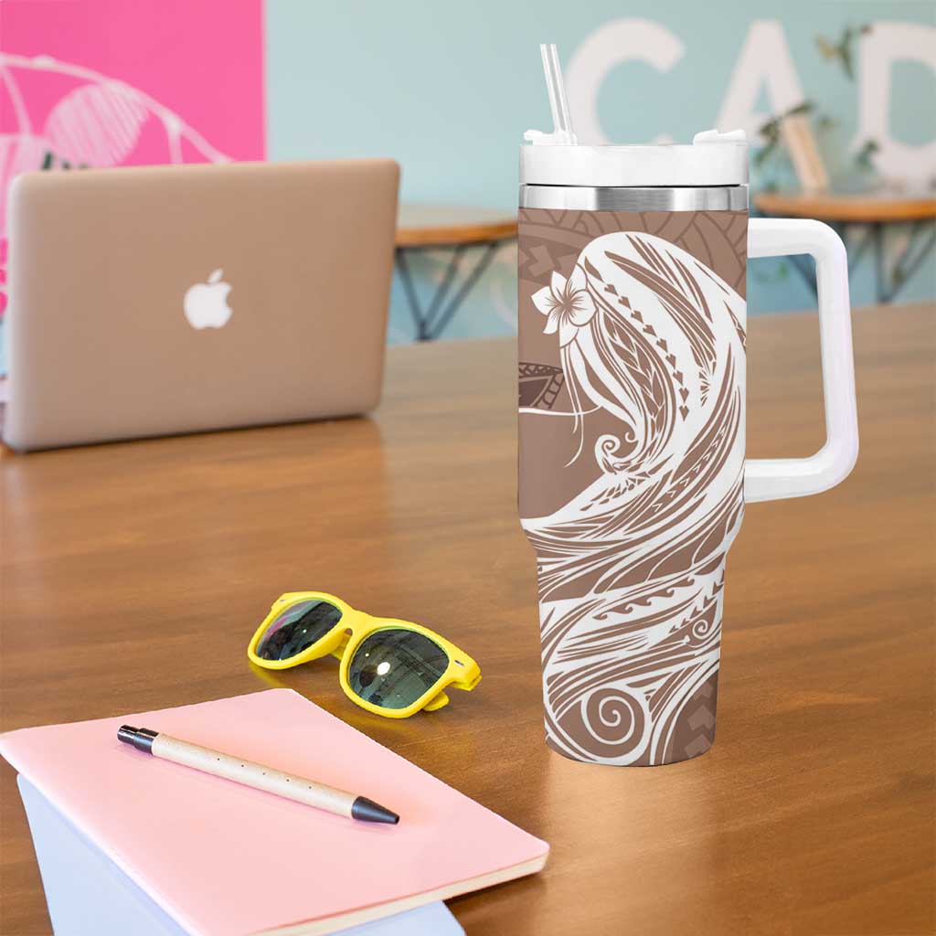 Tahiti Islands Polynesian Plumeria Tahitian Vahine ‘Ote’a Beige Custom Stanley Cup 40 oz 30 oz Tumbler With HandleTVC2301372 - Image 5