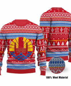 Tahiti Ugly Christmas Sweater Adult 3D Funny Matching for family