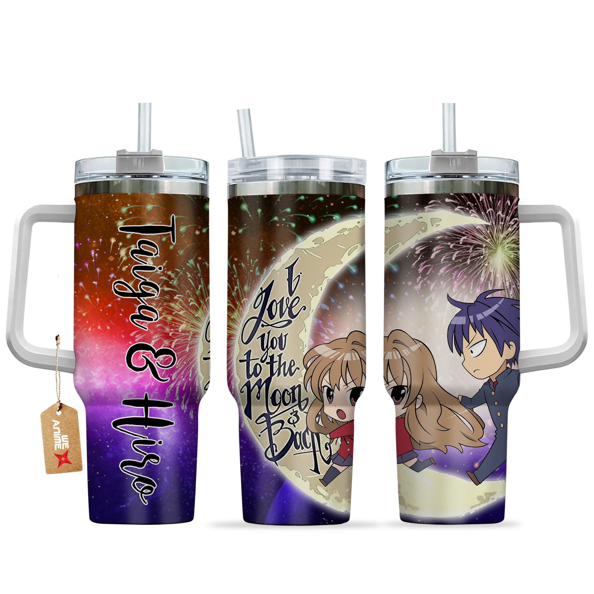 Taiga Aisaka & Ryuuji Takasu Toradora Anime Valentine Custom Stanley Cup 40 oz 30 oz Tumbler With HandleTVC2301168