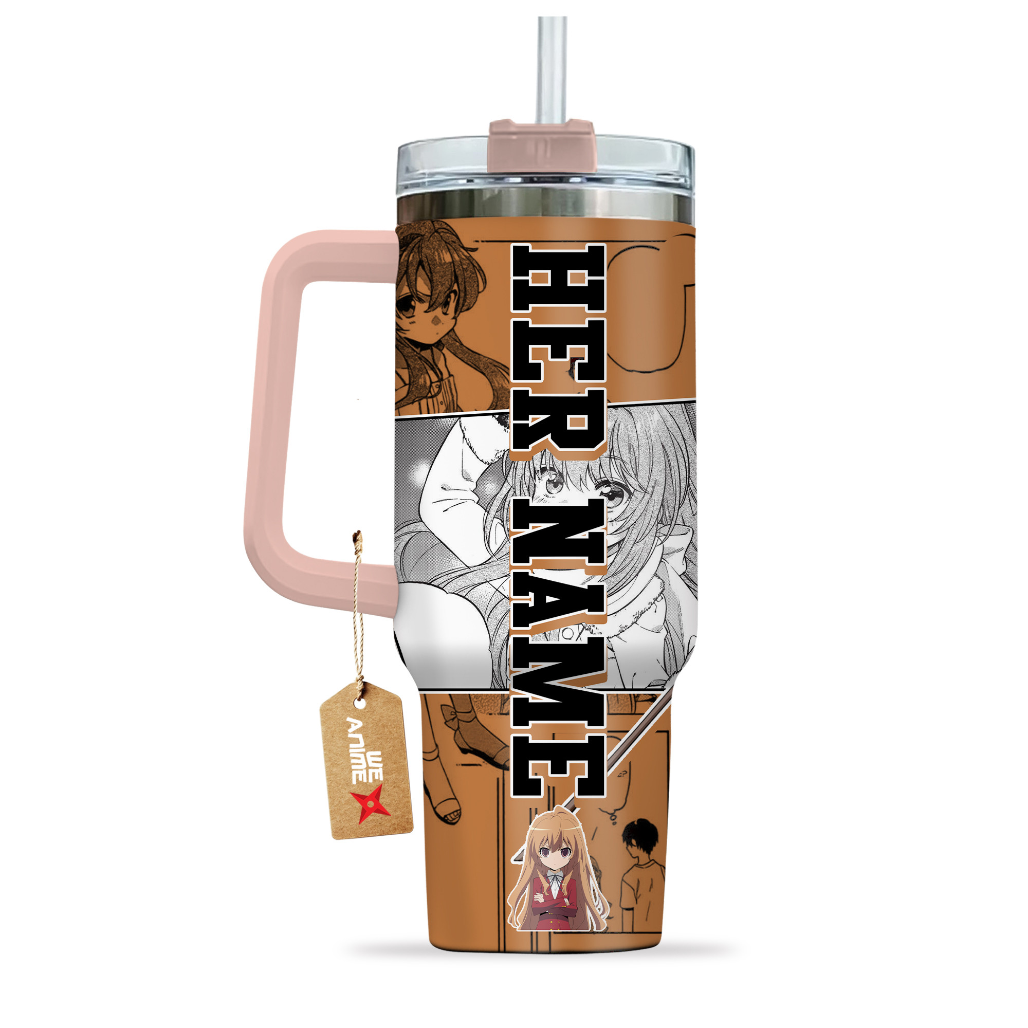 Taiga Aisaka Toradora Anime Custom Stanley Cup 40 oz 30 oz Tumbler With HandleTVC2301137 - Image 3