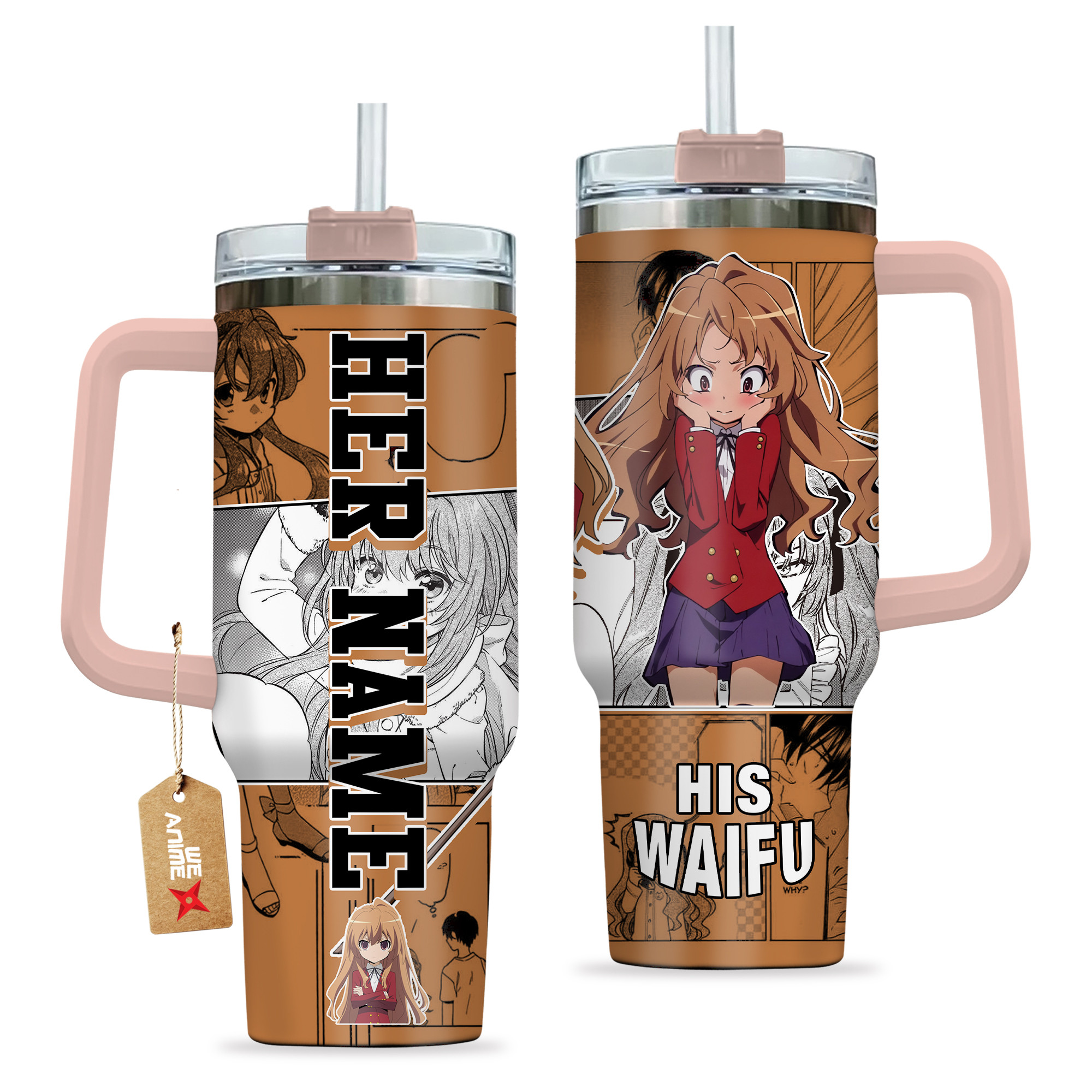 Taiga Aisaka Toradora Anime Custom Stanley Cup 40 oz 30 oz Tumbler With HandleTVC2301137 - Image 2