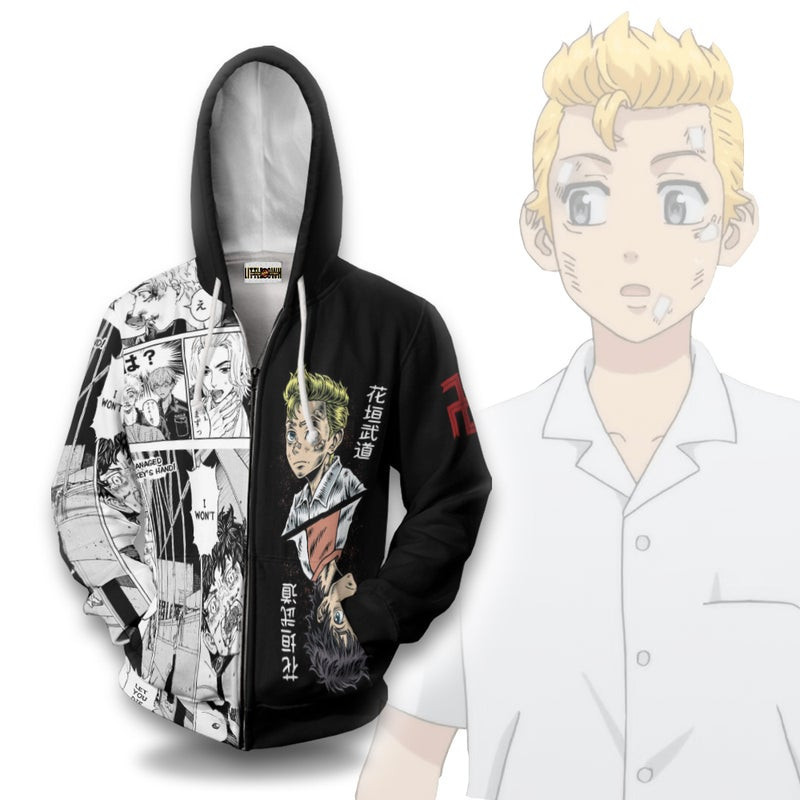 Takemichi 3D All Over Print Hoodie, Zip Hoodie