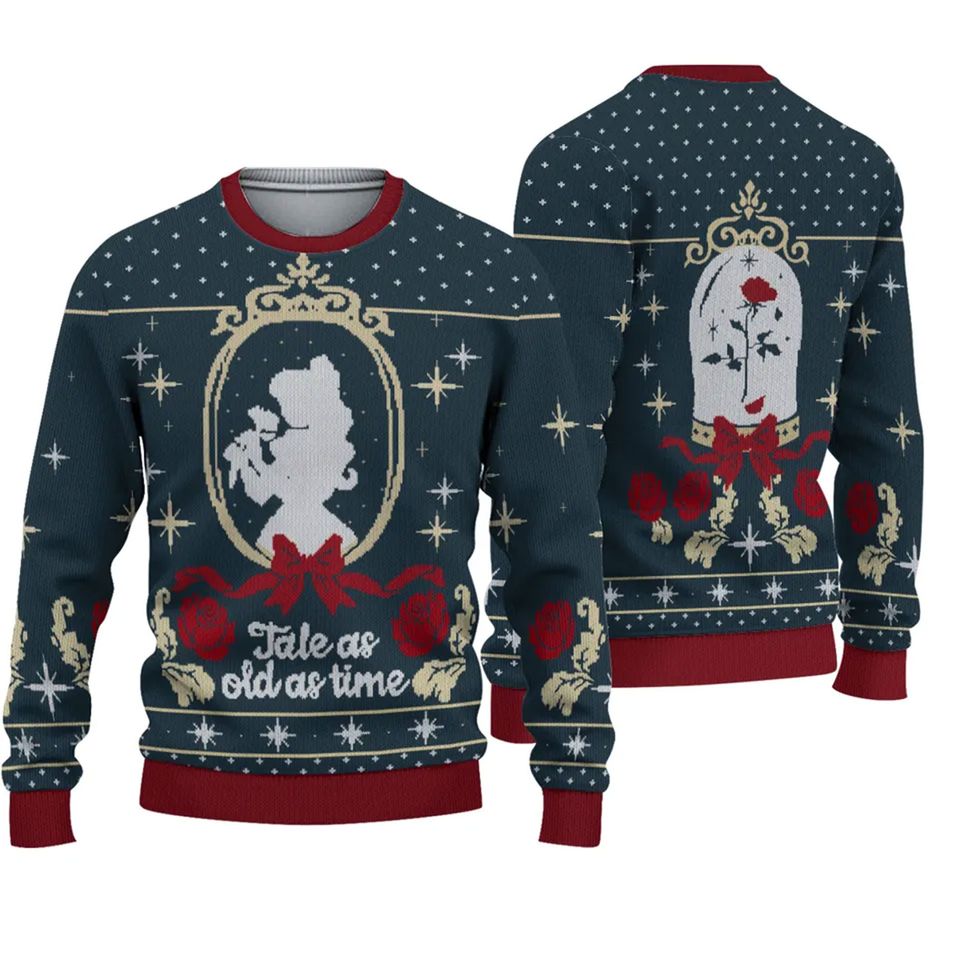 Tale As Old As Time Ugly 3D Sweater
