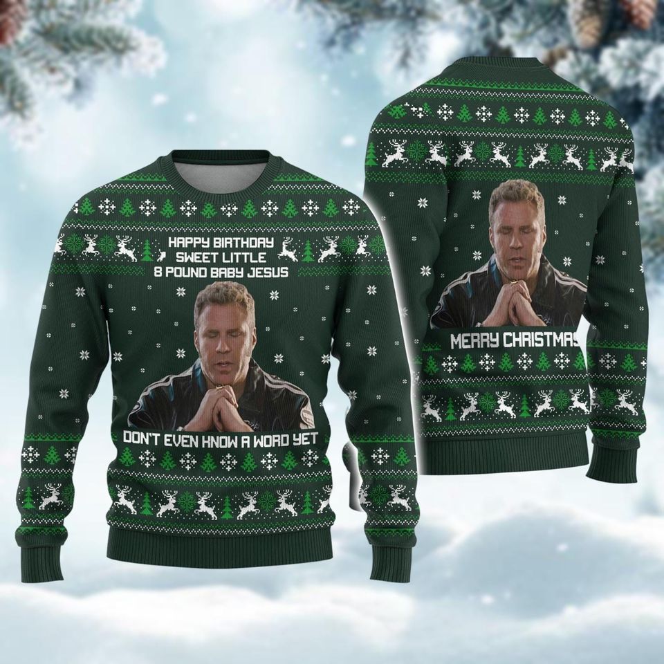 Talladega Nights The Ballad Of Ricky Bobby Christmas Sweater