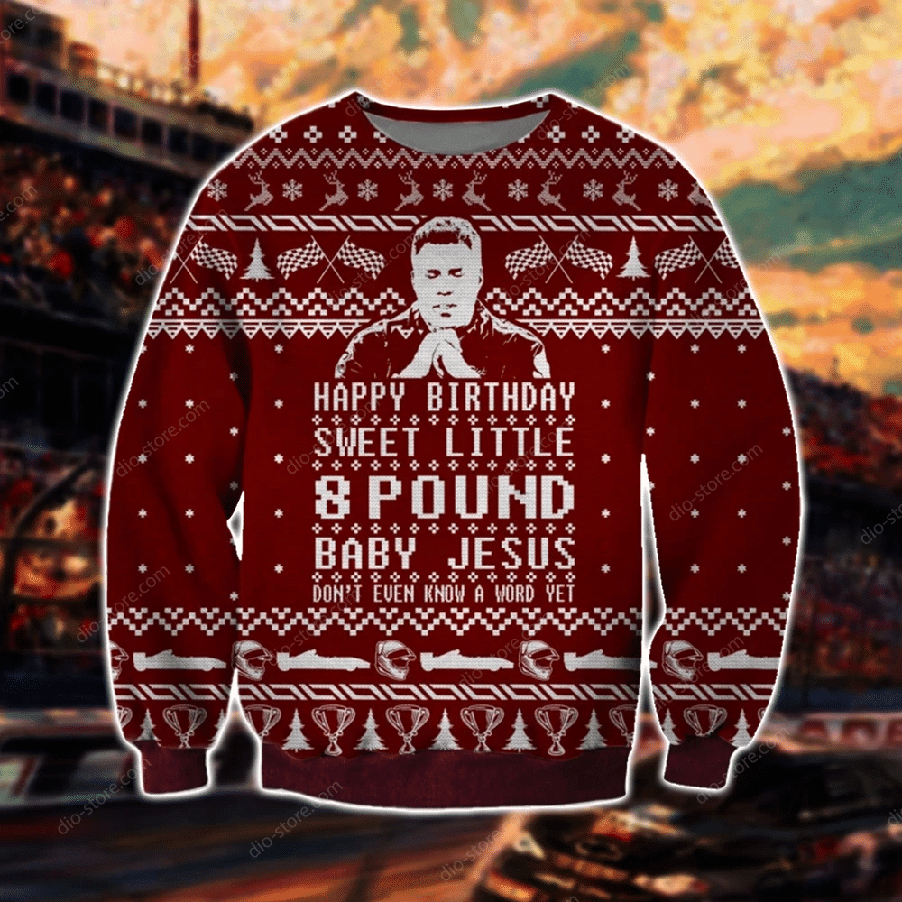 Talladega Nights Ugly Christmas Sweater Adult 3D Funny Matching for family