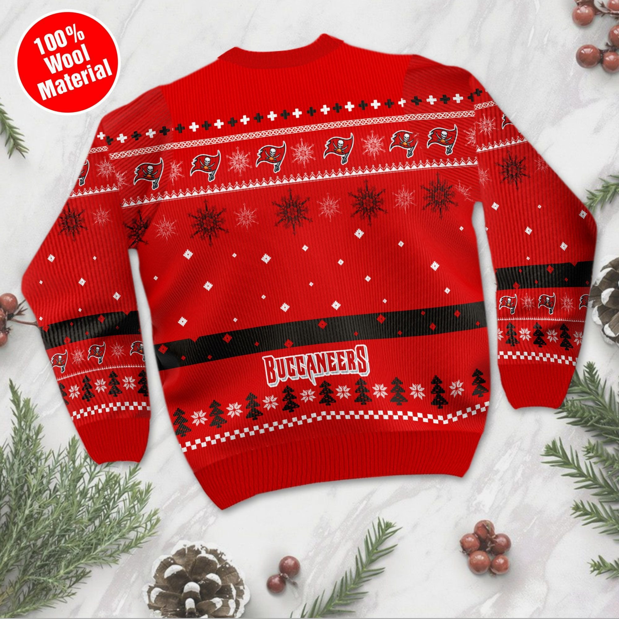 Tampa Bay Buccaneers Mickey Mouse Funny Ugly Christmas Sweater Adult 3D Funny Matching for family - Image 3