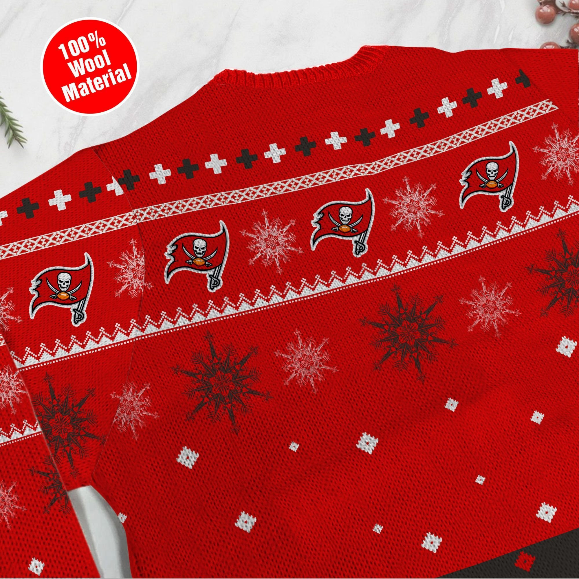 Tampa Bay Buccaneers Mickey Mouse Funny Ugly Christmas Sweater Adult 3D Funny Matching for family - Image 5