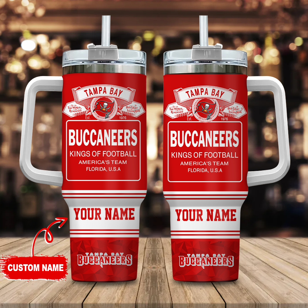 Tampa Bay Buccaneers NFL Bud Light Custom Stanley Cup 40 oz 30 oz Tumbler With HandleTVC2301109