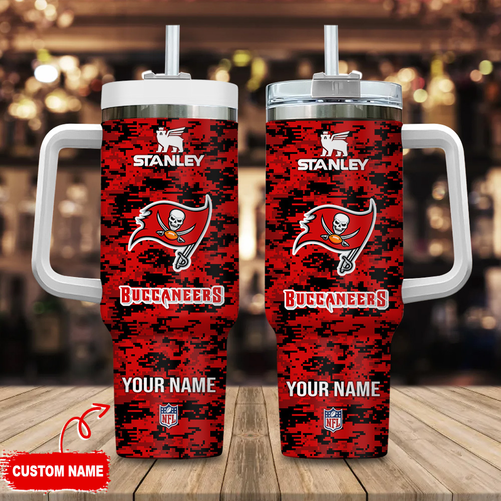 Tampa Bay Buccaneers NFL Camouflage Custom Stanley Cup 40 oz 30 oz Tumbler With HandleTVC2301110